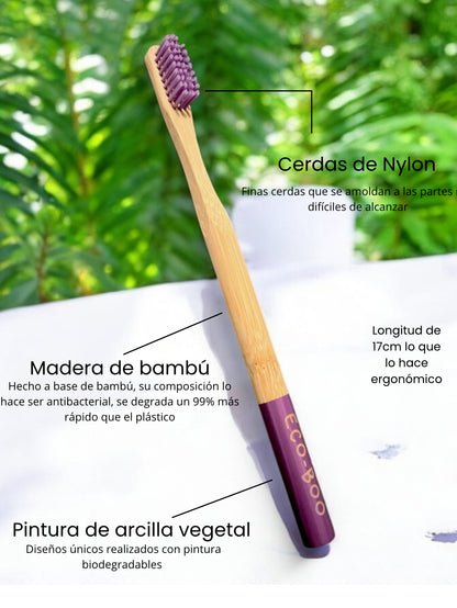 ECO-BOO Pulpo | Cepillo Dental de Bambú